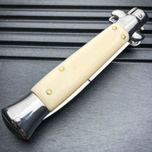 Load image into Gallery viewer, 8.75" ITALIAN STILETTO SWITCH BLADE POCKET KNIFE