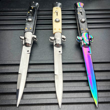 Load image into Gallery viewer, 8.75" ITALIAN STILETTO SWITCH BLADE POCKET KNIFE