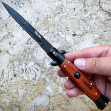 Load image into Gallery viewer, 8.75" BLACK ITALIAN STILETTO SWITCH BLADE