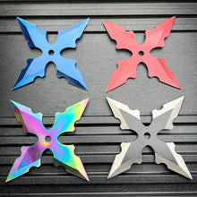 Load image into Gallery viewer, 4 PC SHURIKEN THROWING STARS
