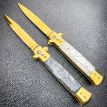 Load image into Gallery viewer, GOLD AUTO ITALIAN STILETTO