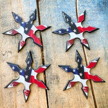 Load image into Gallery viewer, 4 PCS USA FLAG THROWING STARS
