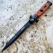 Load image into Gallery viewer, 8.75" BLACK ITALIAN STILETTO SWITCH BLADE