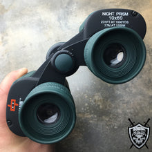 Load image into Gallery viewer, DAY/NIGHT 10X60 MILITARY ZOOM BINOCULARS HUNTING CAMOUFLAGE W/POUCH CAMPING