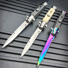 Load image into Gallery viewer, 8.75" ITALIAN STILETTO SWITCH BLADE POCKET KNIFE