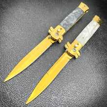Load image into Gallery viewer, GOLD AUTO ITALIAN STILETTO