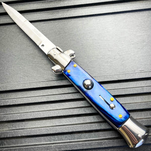 8.75" ITALIAN STILETTO SWITCH BLADE POCKET KNIFE