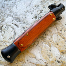 Load image into Gallery viewer, 8.75" BLACK ITALIAN STILETTO SWITCH BLADE