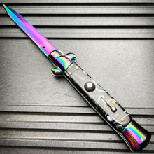 Load image into Gallery viewer, 8.75" ITALIAN STILETTO SWITCH BLADE POCKET KNIFE