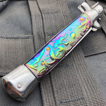 Load image into Gallery viewer, 9.5" ITALIAN STYLE STILETTO SWITCH BLADE POCKET KNIFE DRAGAON