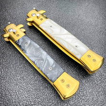 Load image into Gallery viewer, GOLD AUTO ITALIAN STILETTO