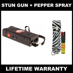 STUN GUN AND PEPPER SPRAY SELF DEFENSE COMBO