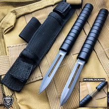 Load image into Gallery viewer, 7.5" INTERLOCKING NINJA THROWING KNIVES