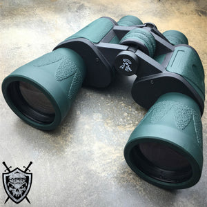 DAY/NIGHT 10X60 MILITARY ZOOM BINOCULARS HUNTING CAMOUFLAGE W/POUCH CAMPING