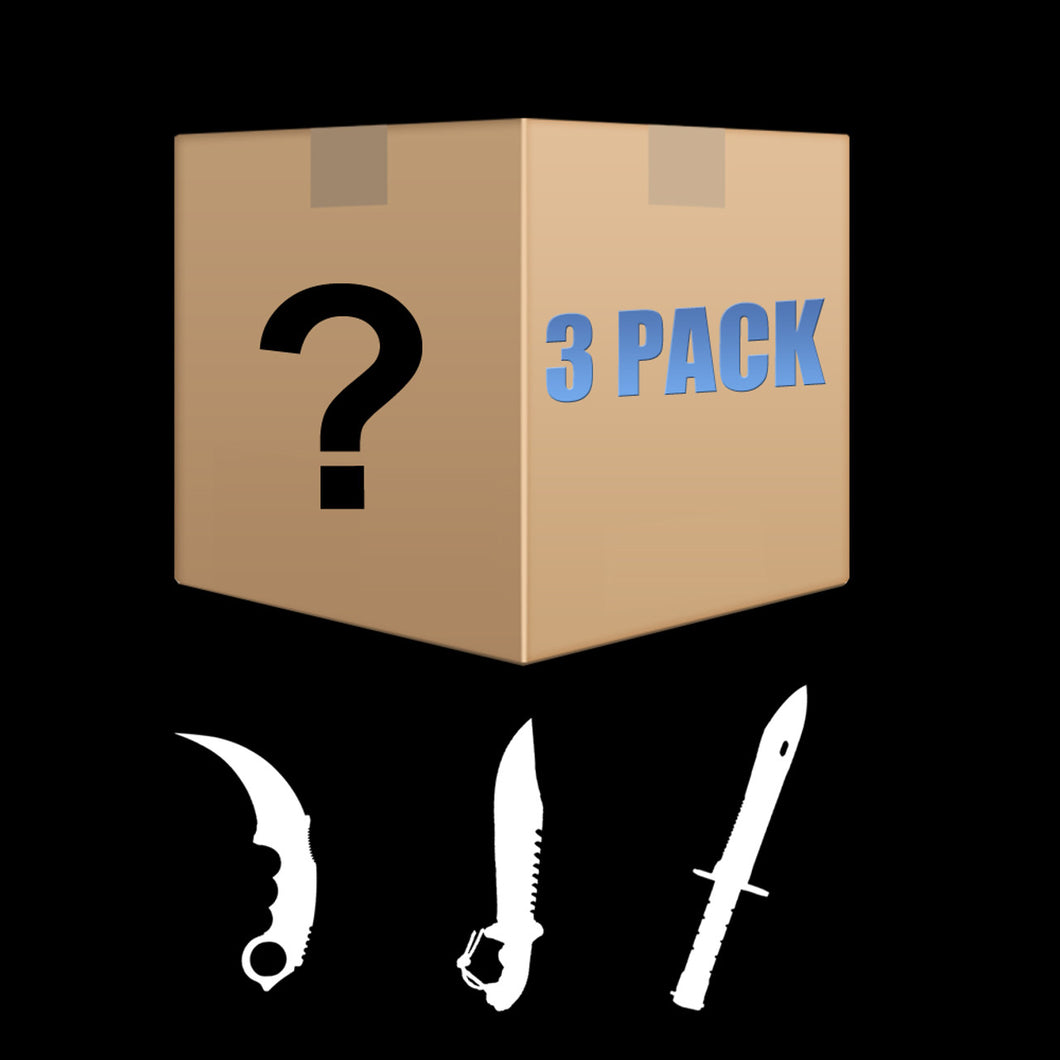 MYSTERY DEAL - FIXED BLADE KNIVES - SET OF 3
