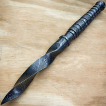 Load image into Gallery viewer, 9.5&quot; DAMASCUS TRI DAGGER
