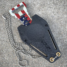 Load image into Gallery viewer, SPEAR POINT NECK KNIFE USA FLAG
