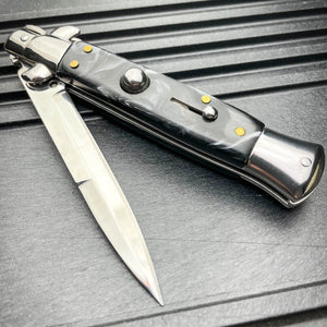 8.75" ITALIAN STILETTO SWITCH BLADE POCKET KNIFE