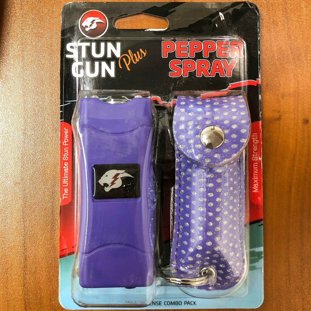 STUN GUN AND PEPPER SPRAY SELF DEFENSE COMBO